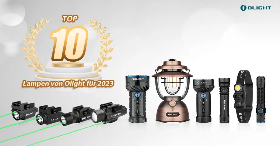 TOP 10 Taschenlampen 2023 bei Olight Österreich