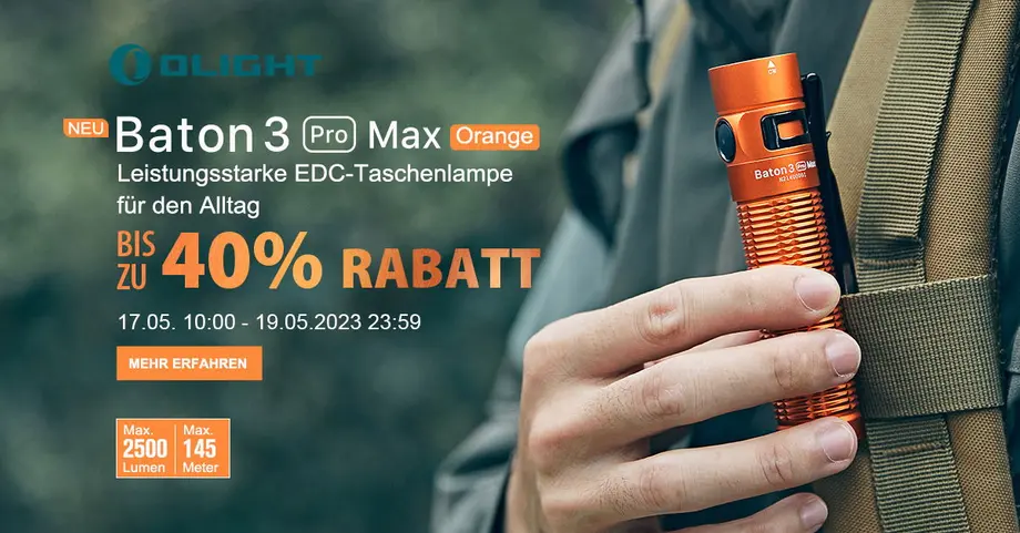 Baton 3 Pro Max Orange ist deine Lieblingsfarbe?